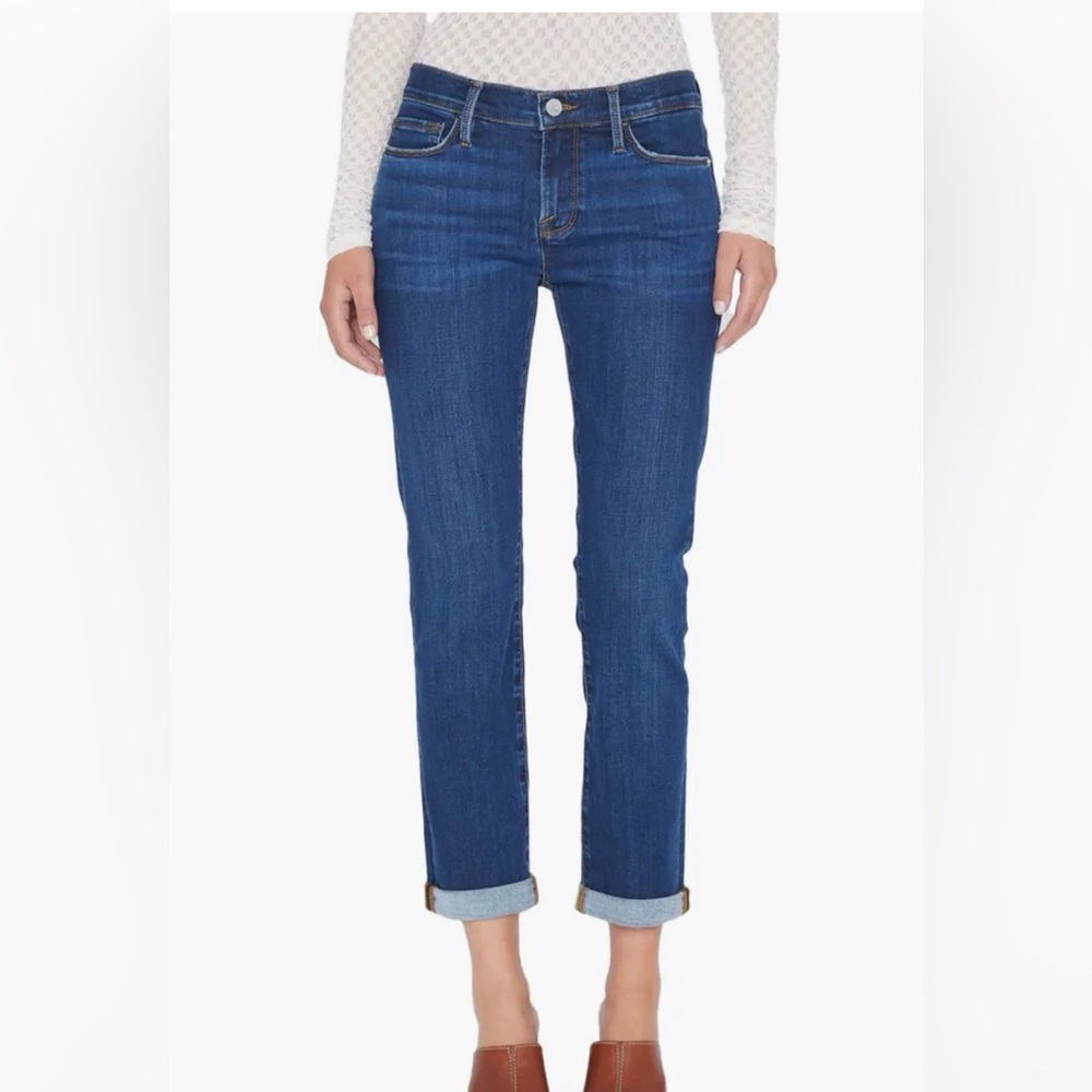Frame Denim Le Garcon Jeans In Blue (MAJESTY) Size 34